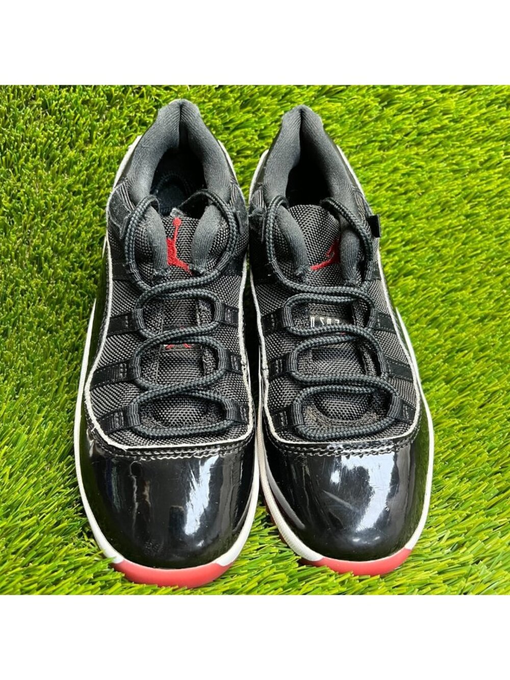 Nike Air Jordan 11 Retro Boys Size 3Y Black Athletic Basketball Shoes Sneakers - Picture 6 of 11
